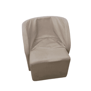 Кресло бежевая эко кожа 65/61/82