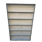 Витрина навесная лдсп белая 95/15/150 5 полок