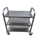 Тележка сервировочная 75/40/83 цельная 3 уровня