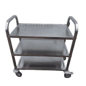 Тележка сервировочная 75/40/83 цельная 3 уровня