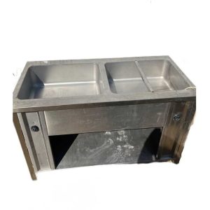 Мармит тепловой напольный 2 ванны 140/70/87