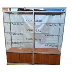 Стойка витрина стекло метал стекло бук 174/44/200 3п двери стекло