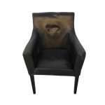 Кресло Версаль черный кожзам