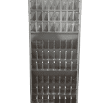 Стеллаж лдсп серый для ручек 90/45/200 81 ячейки