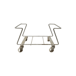 Тележка с колесами под корзины хром