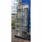 Стеклянный куб витрина 84.5/43.5/209 10 ячеек