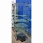 Витрина стеклянная кубы 63/63/209 5 ячеек угловая