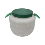 Бочка пластиковая белая высота 32 диаметр 35