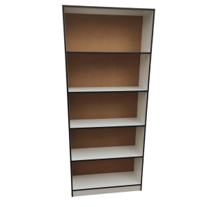 Стеллаж лдсп белый 4 полки 85/35/200