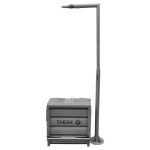 Шкаф для сигарет сталь/пластик серый 45/82/82 72 вида на стойке