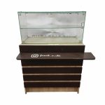 Прилавок кассовый лдсп стекло бук/венге 90/58/129