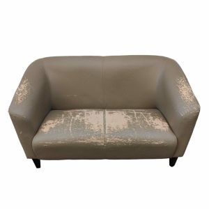 Диван Монти 130 бежевый кожзам