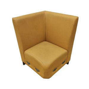 Диван Статус 70 желтый кожзам угол