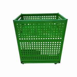 Корзина тележка зеленая 80/60/94