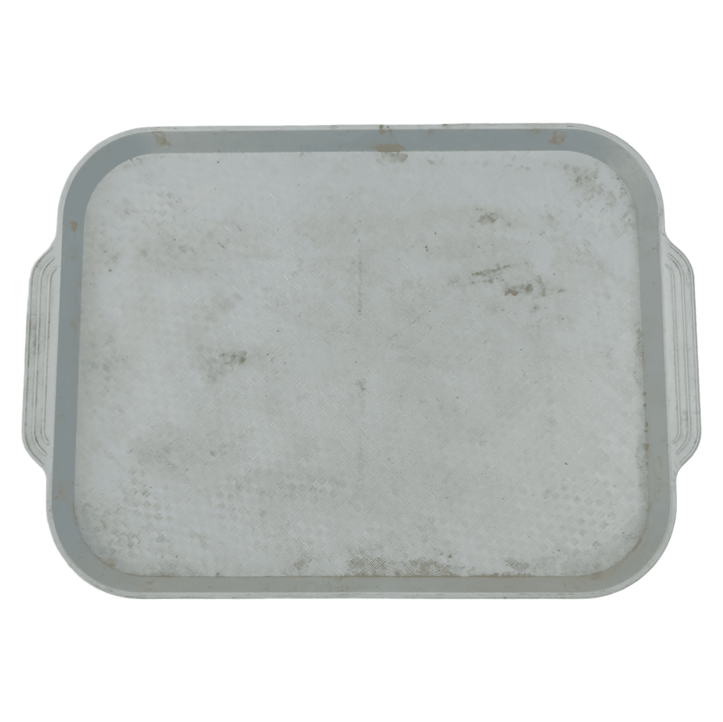Поднос пластиковый серый