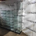 Витрина стеклянные кубы 44/44/215