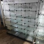 Витрина стеклянные кубы 166/46/169