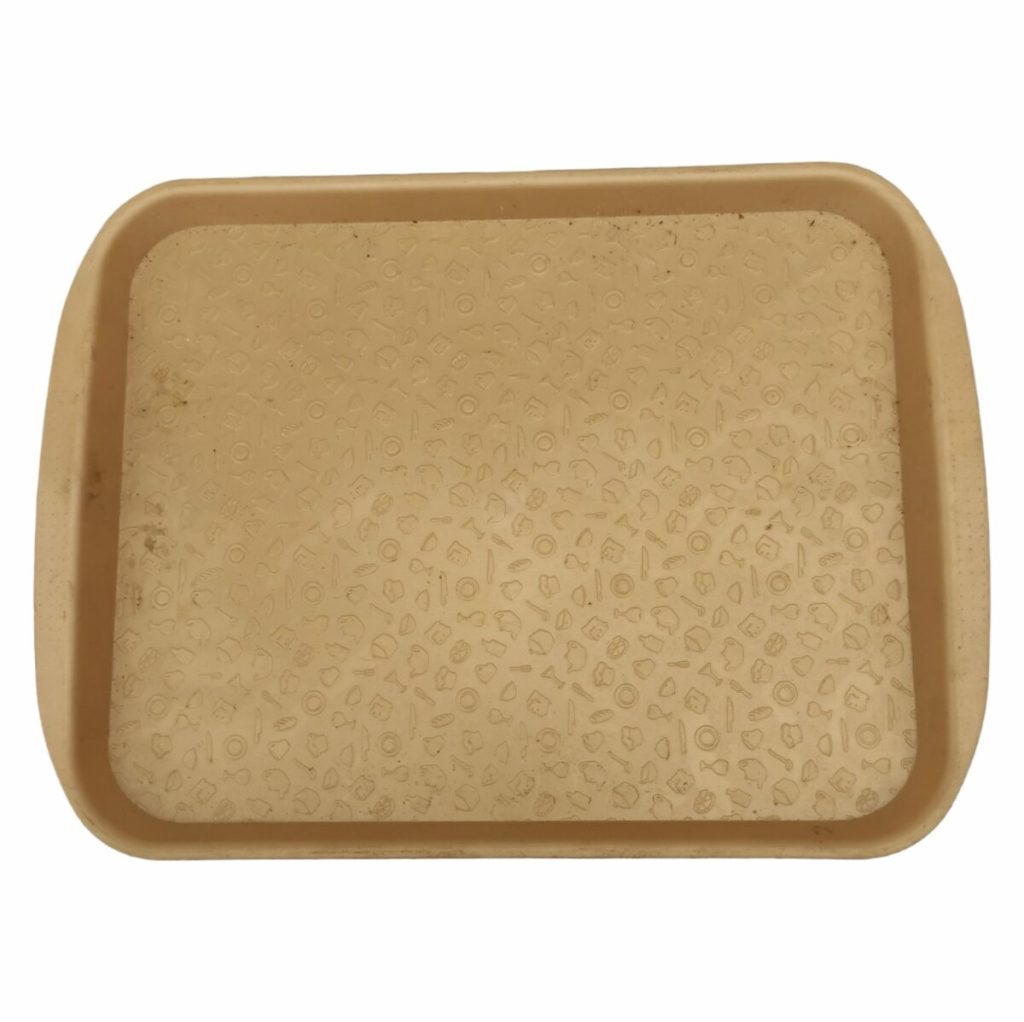 Поднос пластиковый бежевый