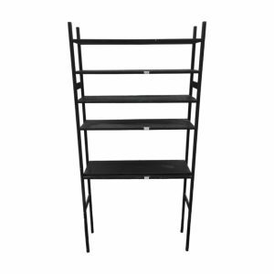 Стеллаж 30/87/175 дерево черный 5 полки