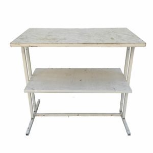 Стол Кассовый 100 белый сталь