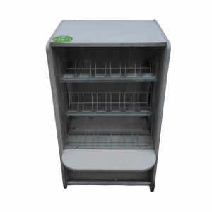 Прилавок кассовый 60/70/90 лдсп/стекло серый