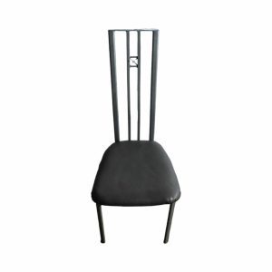 Стул Королевский кожа серый