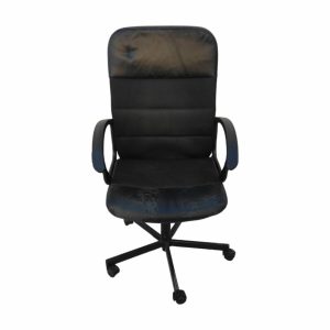 Кресло офисное Ренбергет черный кожа