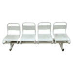 Скамья Раунд сталь белая