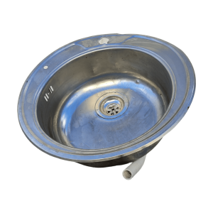 Врезная кухонная мойка 1 секция диаметр 49 глубина 16