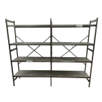 Стеллаж 217/50/180 разборный нержавейка 4 полки