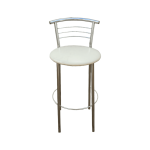 Стул барный Марко бежевый кожа