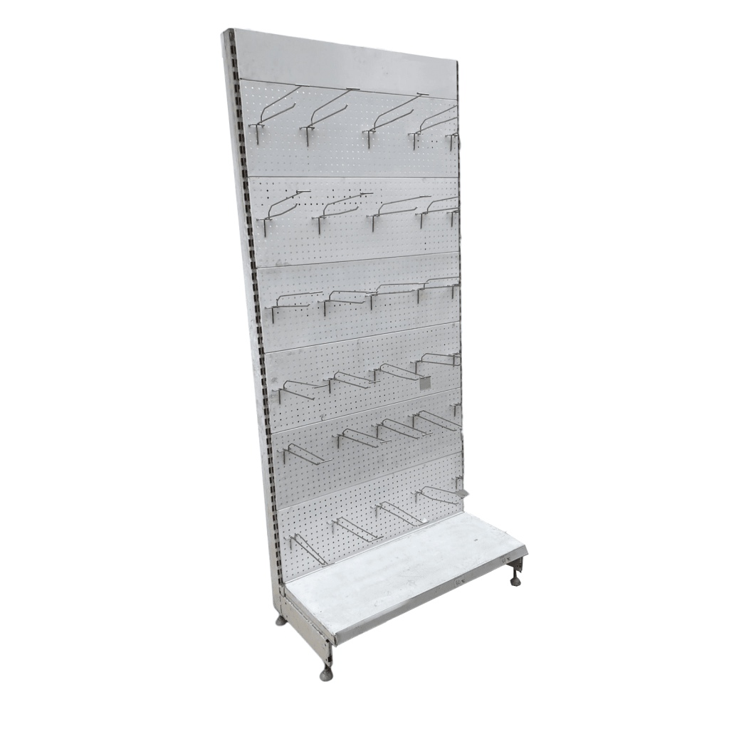 Стеллаж торговый пристенный перфорация