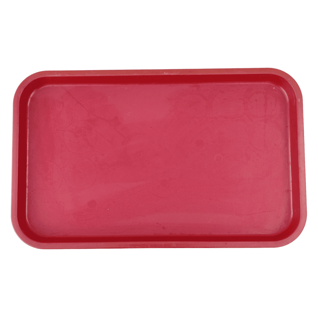 Поднос пластиковый красный