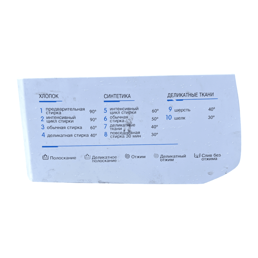 Ячейки дозатора стиральной