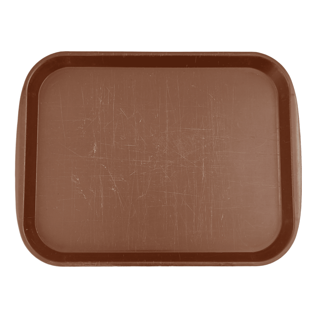 Поднос пластиковый коричневый