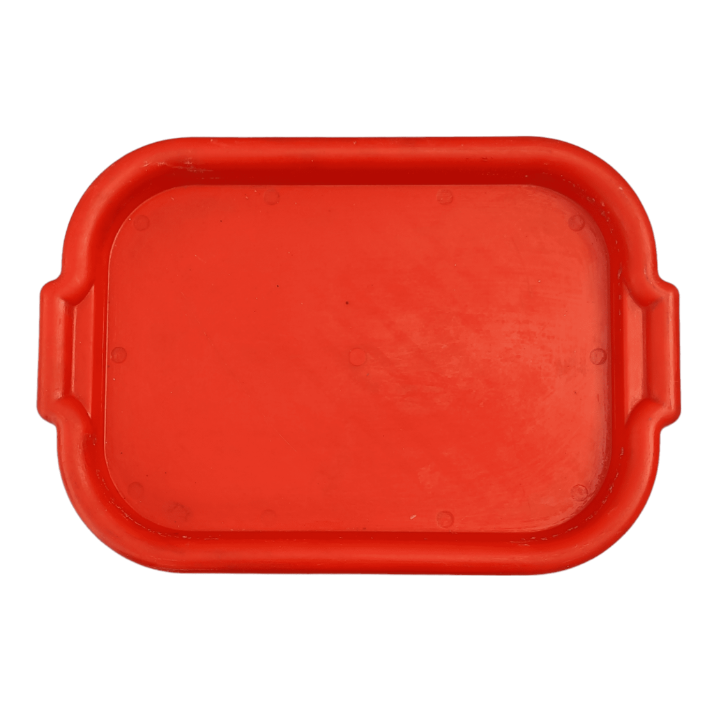 Поднос пластиковый красный