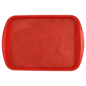 Поднос 36/26 пластиковый красный