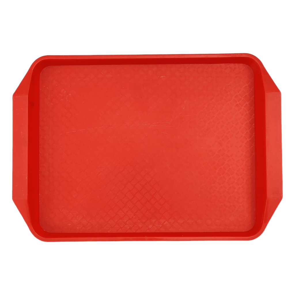 Поднос пластиковый красный