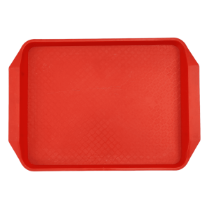 Поднос 42/30 пластиковый красный