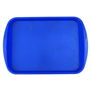 Поднос 43/30 пластиковый синий