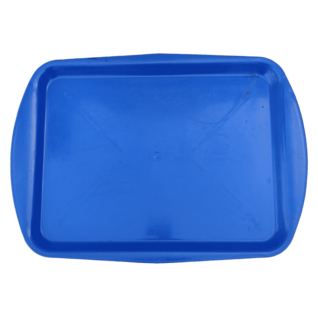 Поднос пластиковый синий