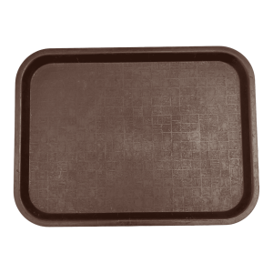 Поднос 41/31 пластиковый коричневый
