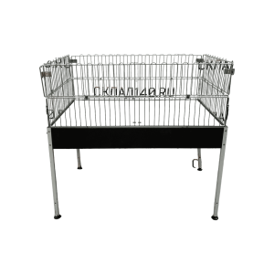 Корзина для распродаж сталь черная/серая 121/80/115