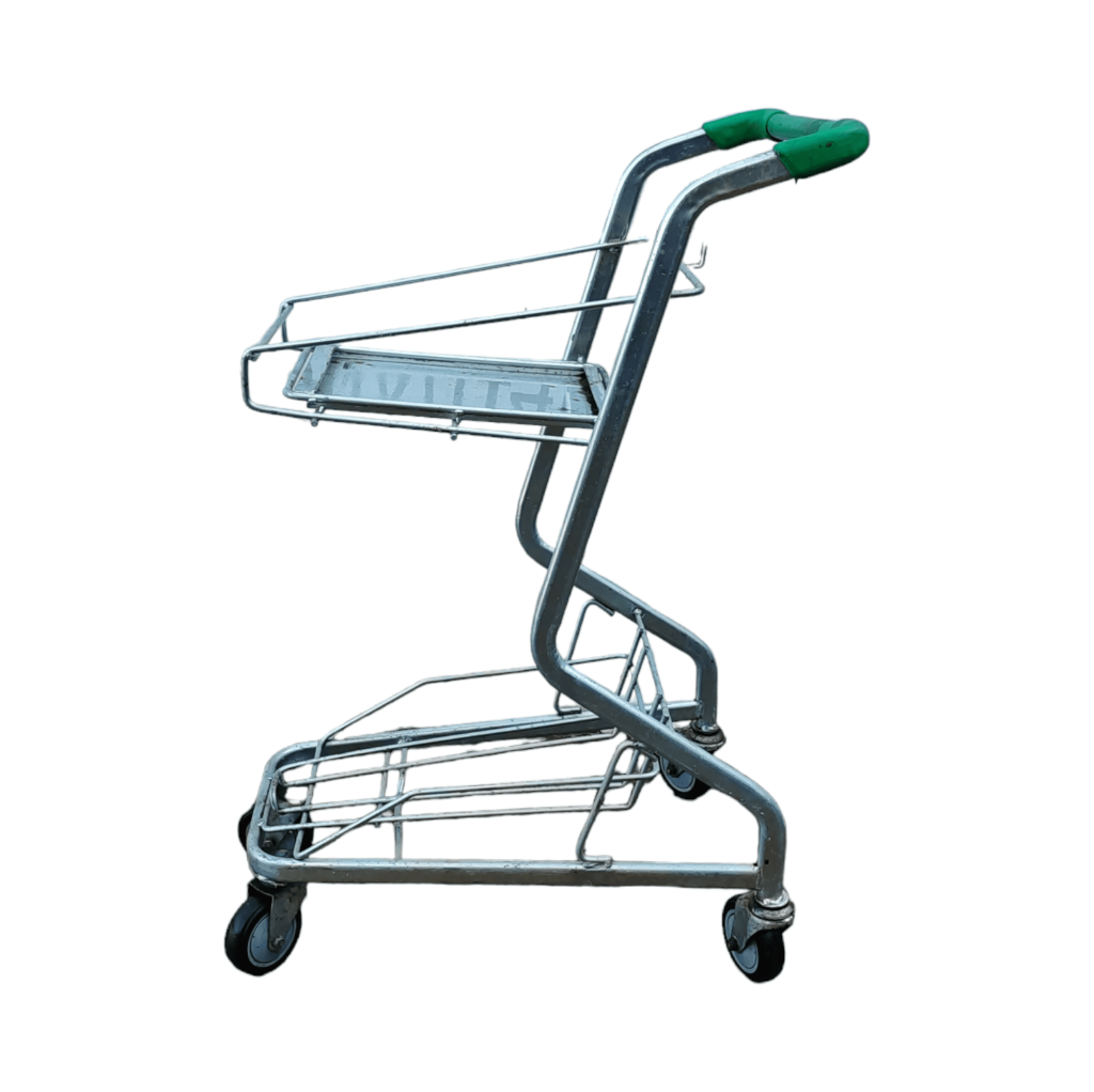 Тележка покупательская для 2-х корзин