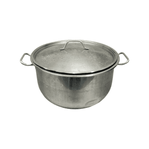 Кастрюля нержавеющая сталь с крышкой 17л д33 в20