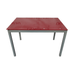 Стол Эмбаладо силас 120 стекло красное