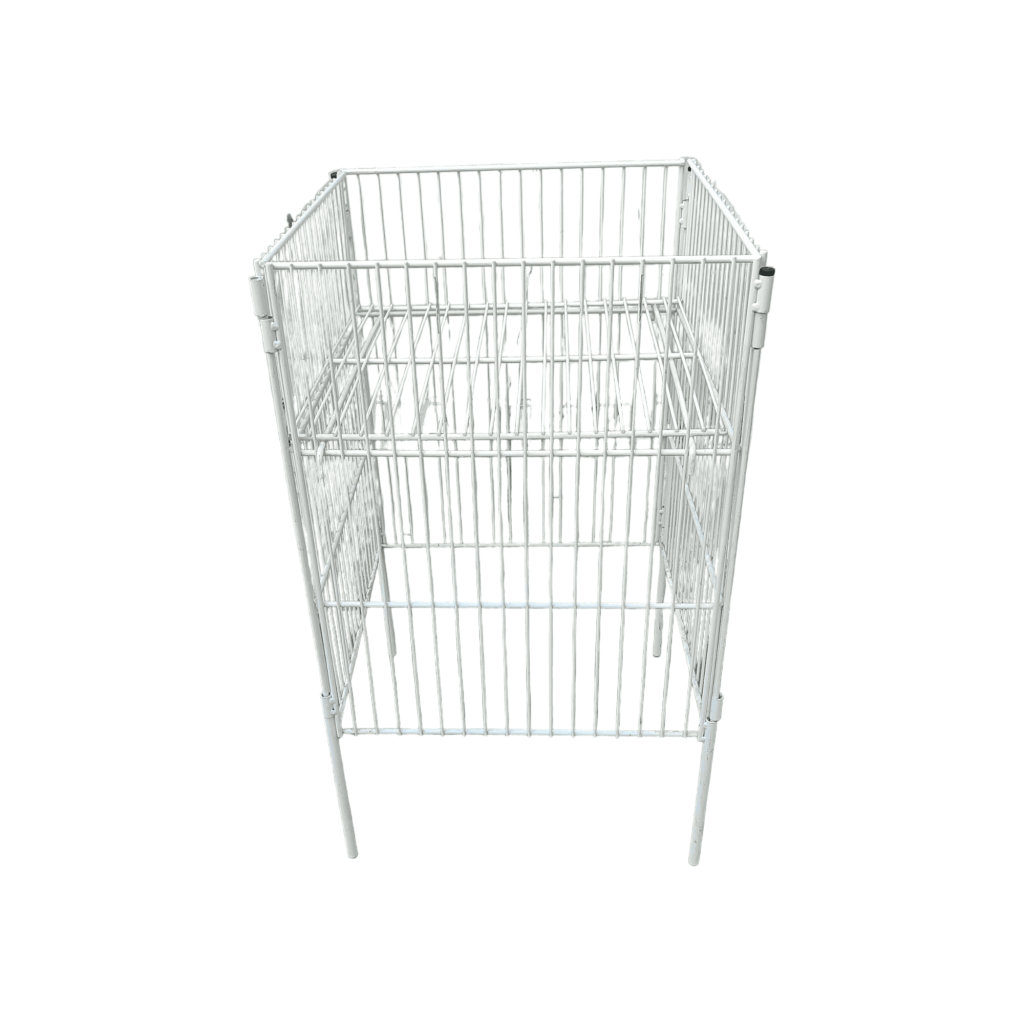 Корзина для распродаж сталь белая