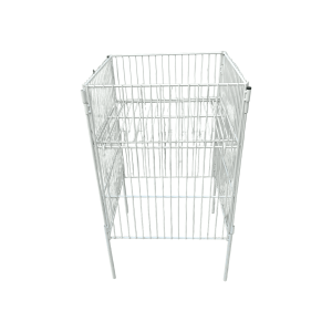 Корзина для распродаж сталь белая 45/45/74