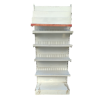 Стеллаж торговый белый 90/226 5п43