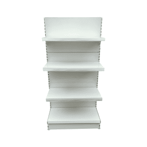 Стеллаж торговый белый 80/164 1п30 2п40 осн40